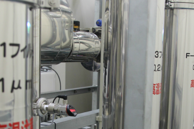 非加熱のフィルター処理でミネラルそのまま、衛生的！